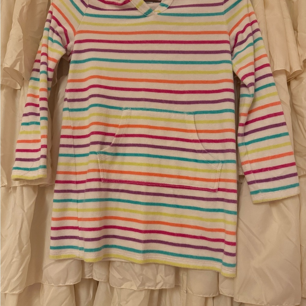 Lands' End Kids Multicolor Striped Swim Coverup